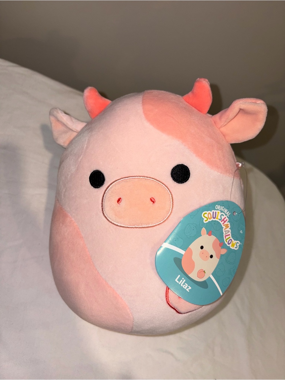 NWT Squishmallows Lilaz Peach Cow